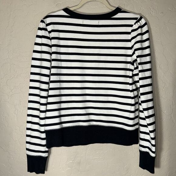 Juicy Couture preppy monogram striped pullover sweatshirt y2k size large - Picture 8 of 9